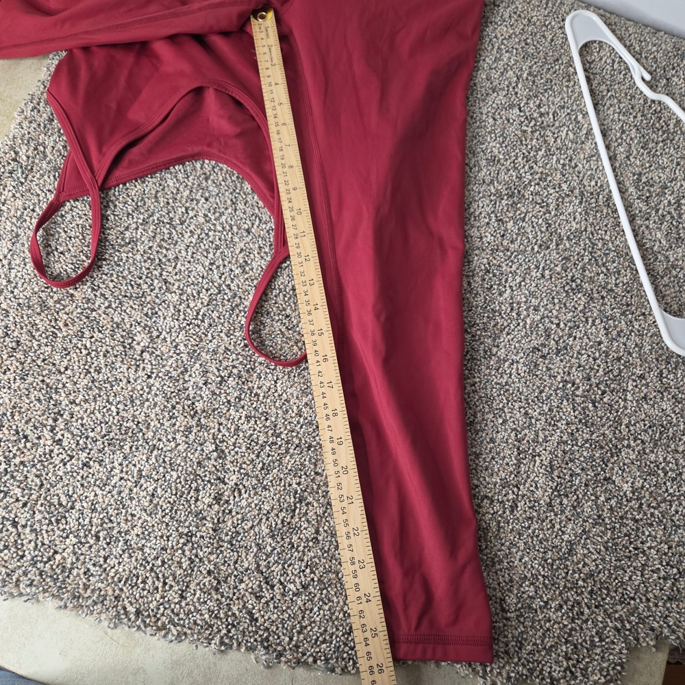 Joy Lab Wine Red Standard Fit Bodysuit Activewear Jumpsuit NWT Large - Picture 4 of 7